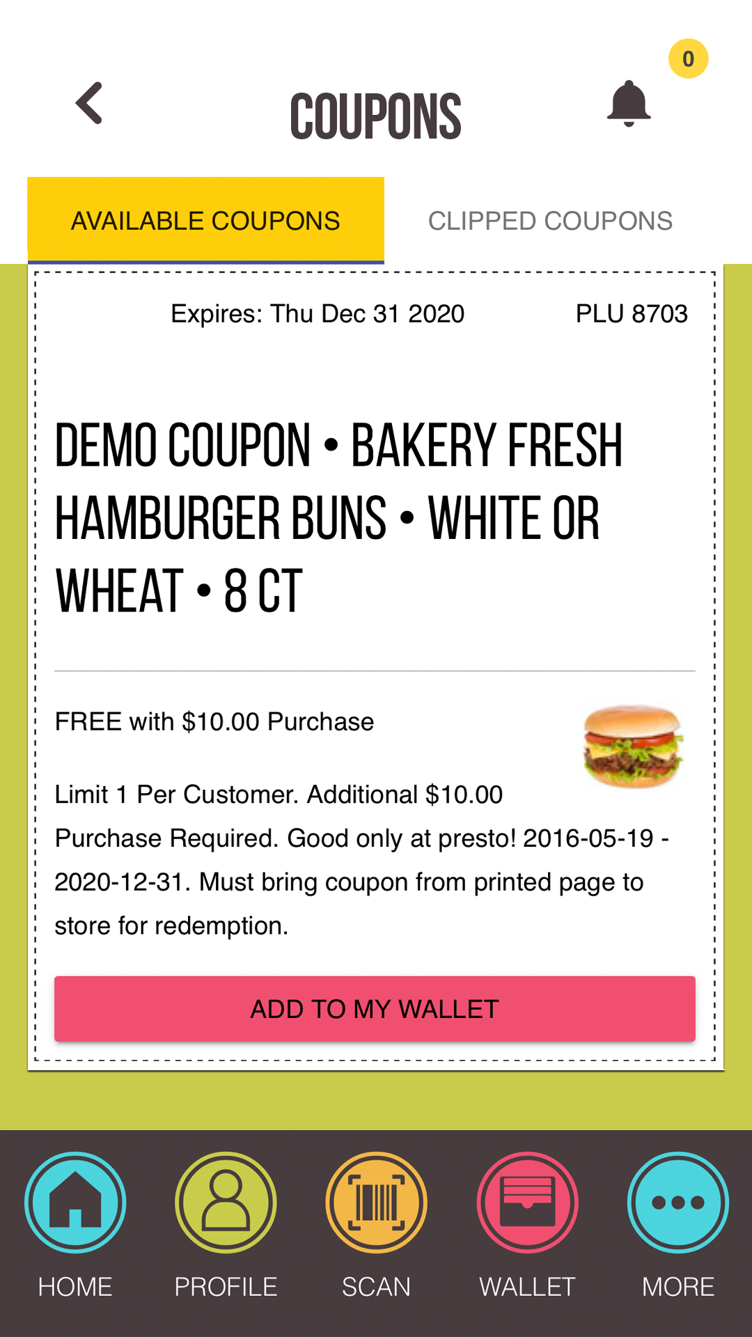 My Coupons